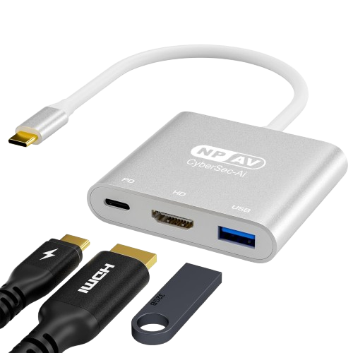 NPAV CyberSec-Ai Type-C to HDTV 3-in-1 Adapter